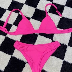 Pink neon bikini